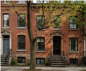 Illustrative generated exterior for a three-bedroom family home profile in Toronto